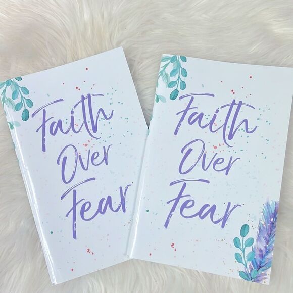 Journal | Faith over Fear quoted writing journal,Spiritual,Religious inspired. - Picture 6 of 6